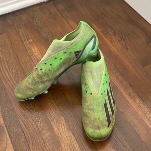 Slime Green Adidas soccer cleats